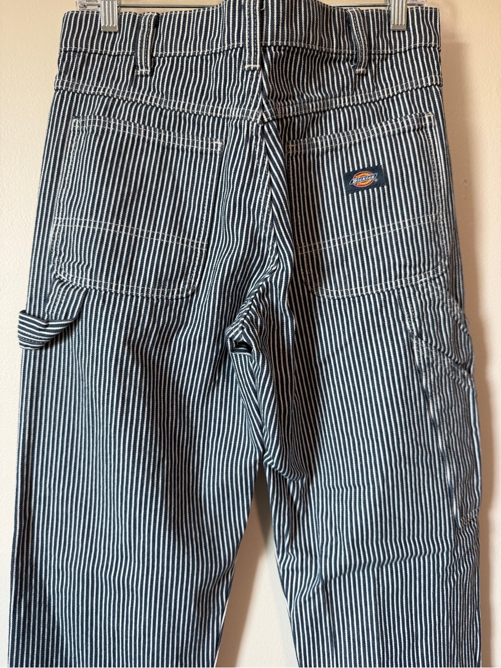 NWOT Dickies Garyville Hickory Navy Stripe Carpenter Pants sz 30x32 100% cotton - Picture 4 of 7